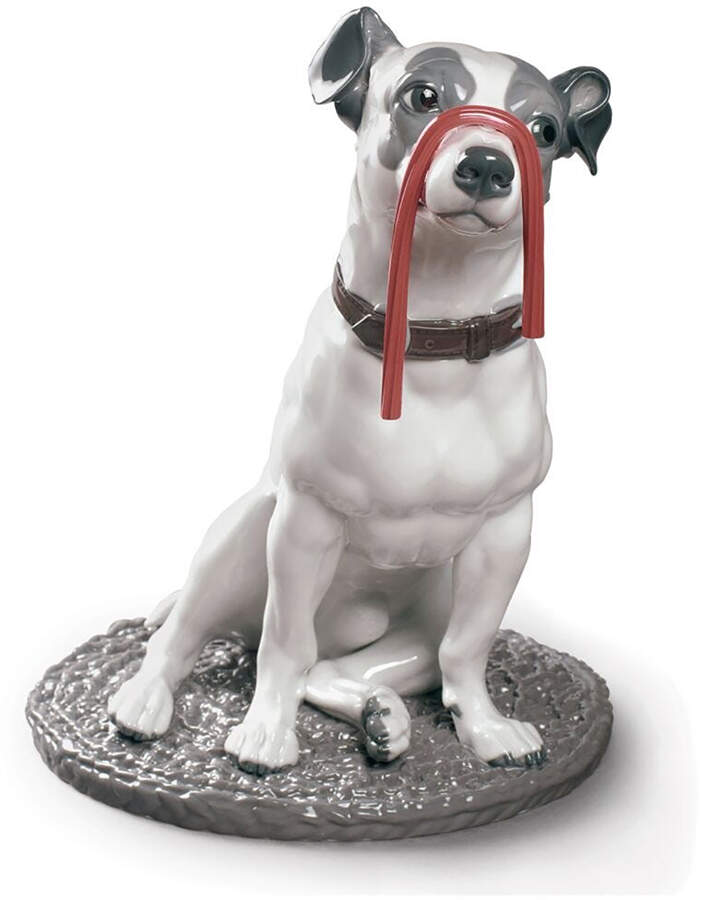 Dog and Candy Collection Jack Russell With Licorice - With Box by Lladro-1