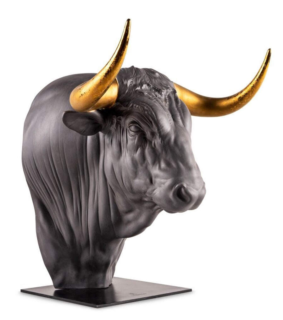 Boldblack Collection Taurus-Bust - Boxed by Lladro-1