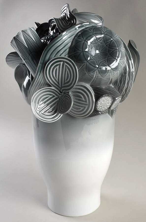 Naturofantastic Collection Large Vase (Grey) - Boxed by Lladro-1