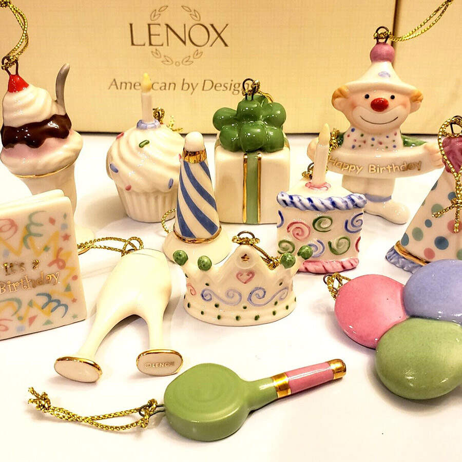 Happy Birthday Tree Tree & Ornament Set - Set Of 13 by Lenox-1
