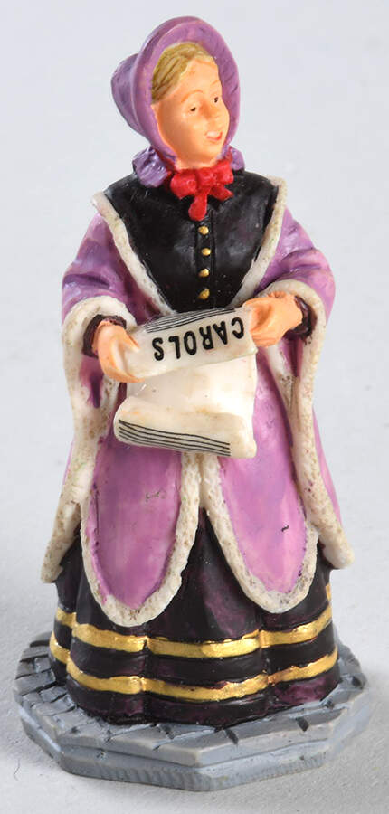 Caddington Village Victorian Caroler Woman - With Box Bx1491 by Lemax-1