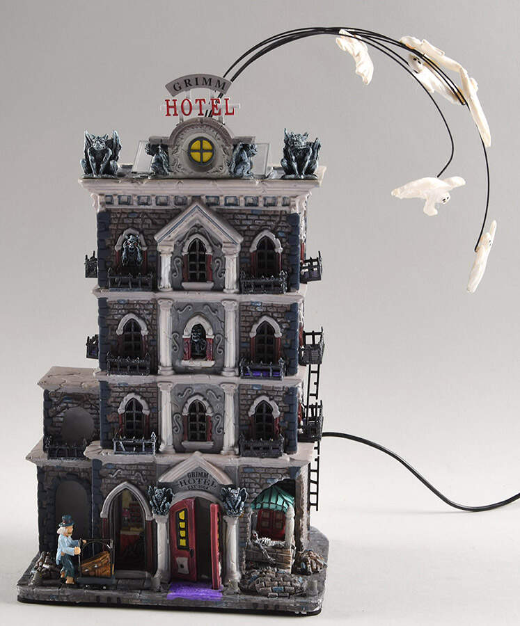 Spooky Town Grimm Hotel - Boxed by Lemax-1