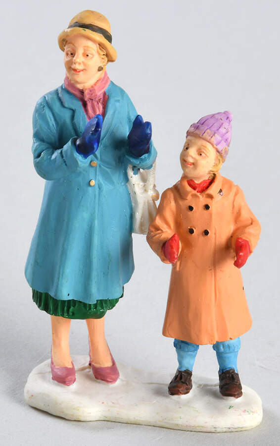 Lemax Village Figurines Mother And Child Shoppers - Nb805, No Box by Lemax-1