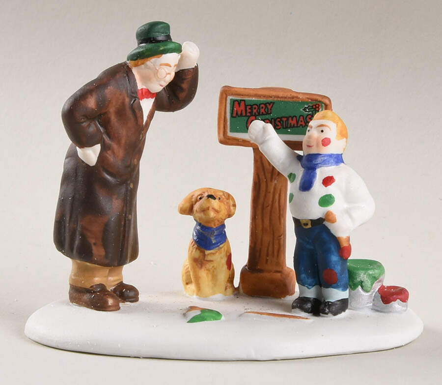 Lemax Village Figurines The Sign Painter - Nb809, No Box by Lemax-1