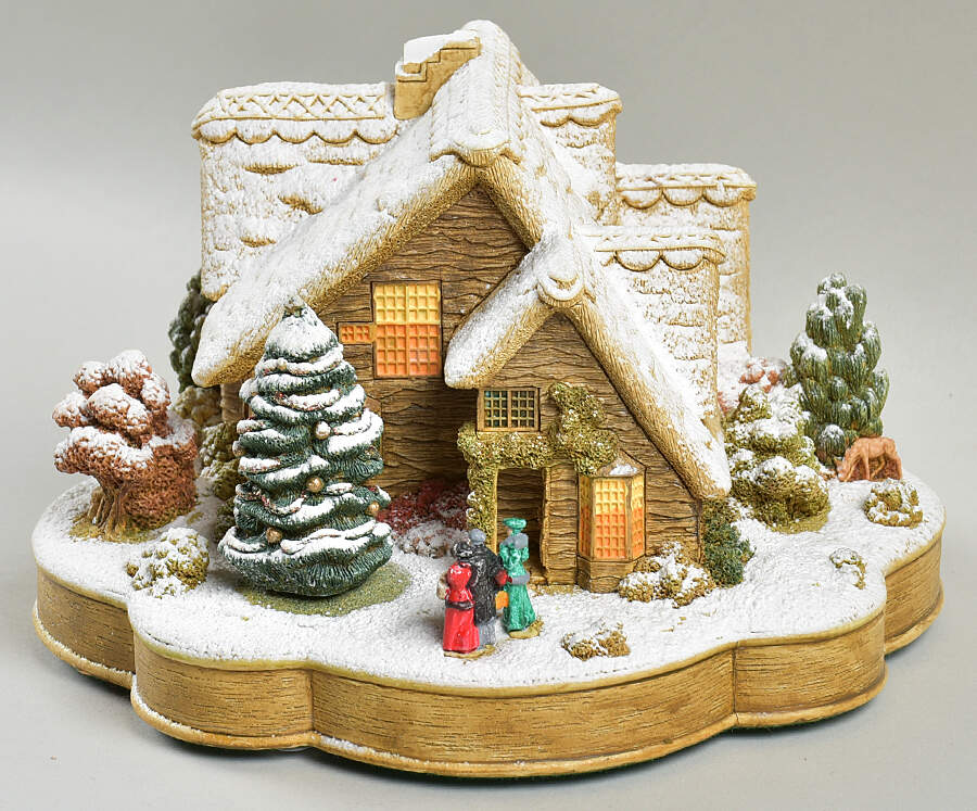 Cottage Music Boxes We Wish You A Merry Christmas - No Box by Lilliput Lane-1
