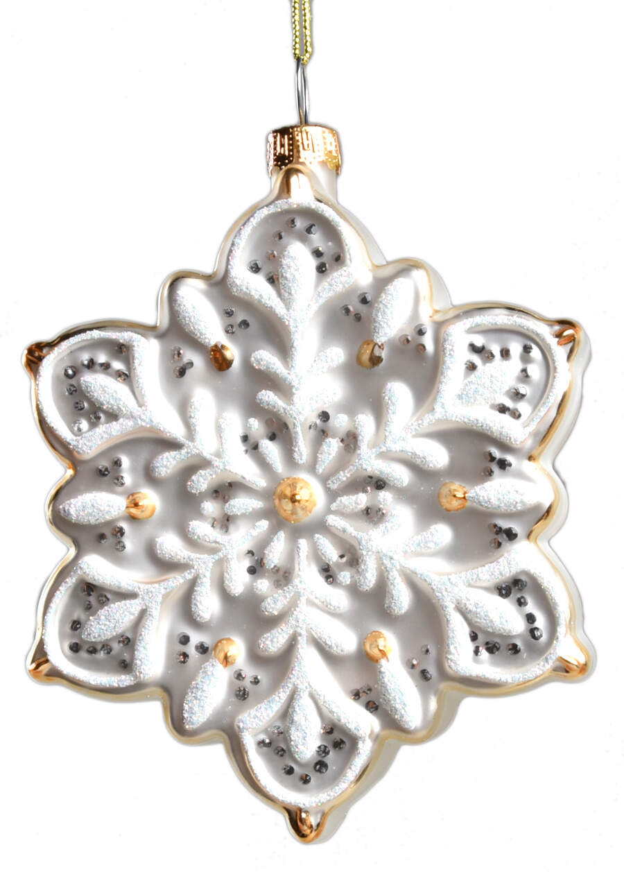 Blown Glass Ornaments Snowflake - Boxed by Lenox-1