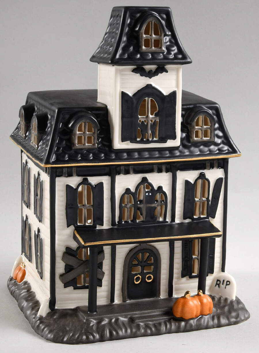 Halloween Village Vintage Halloween Lit House - Boxed by Lenox-1