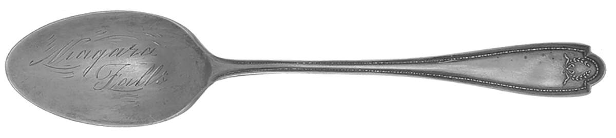 State and Cities Souvenir Spoon New York - Niagra Falls - No Box by Lunt Silver-1