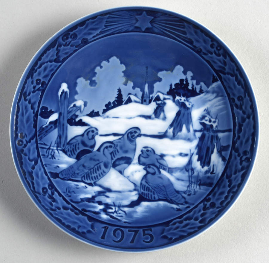 Christmas Plate Quail - No Box by Marmot-1