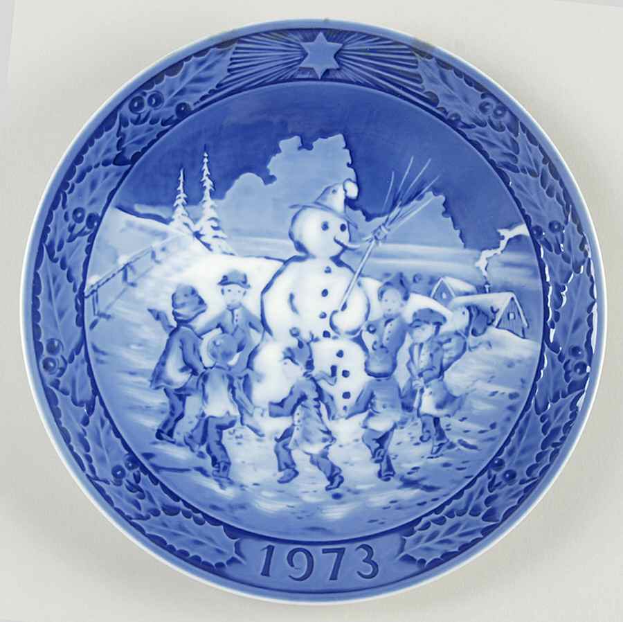 Christmas Plate Snowman - No Box by Marmot-1