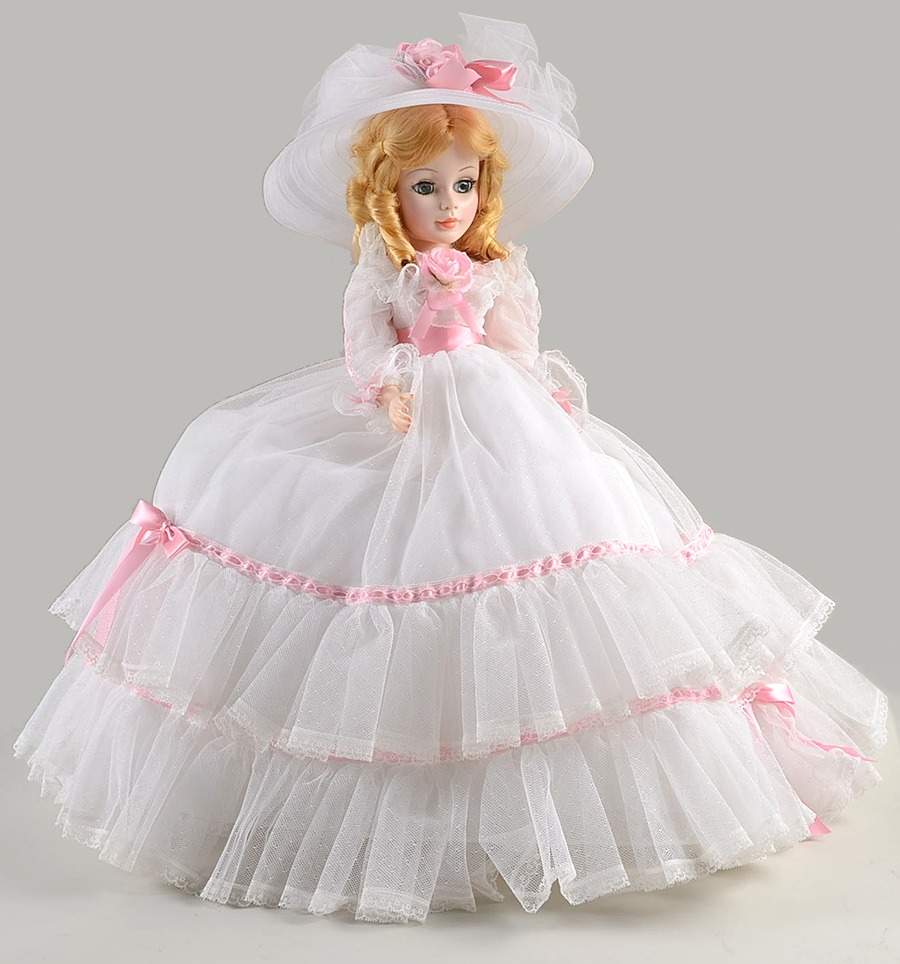 Scarlett Series Melanie - White Dress And Hat - Boxed by Madame Alexander-1