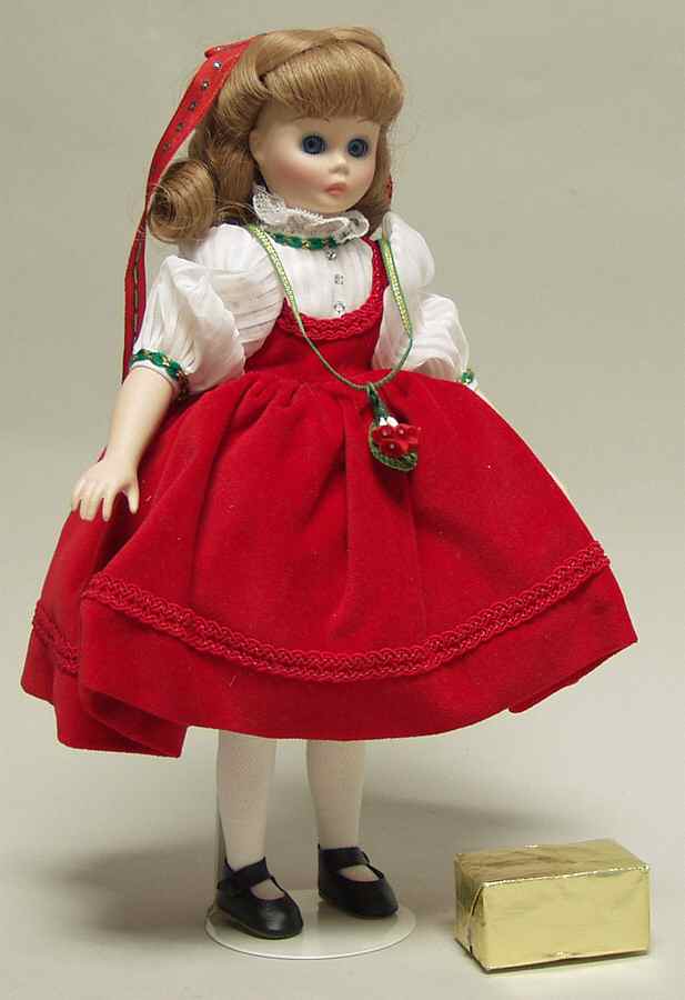 Porcelain Collection Noel - Red Dress - Boxed by Madame Alexander-1