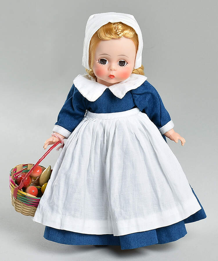 Americana Series Colonial Girl - Dark Blue Dress - No Box 63a by Madame Alexander-1