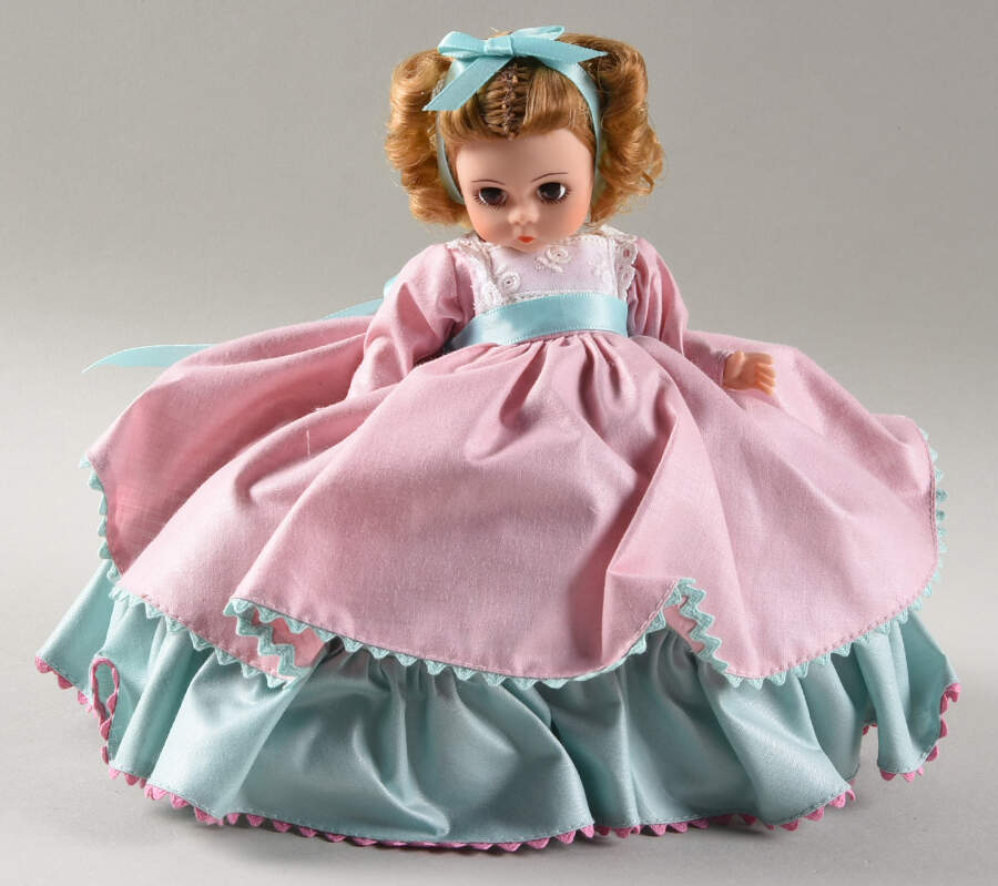 Little Women Meg - Pink & Green Dress - Boxed by Madame Alexander-1
