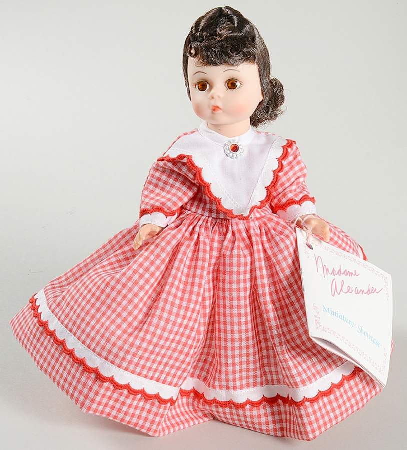 Little Women Jo-Red Checkered Dress - Boxed by Madame Alexander-1