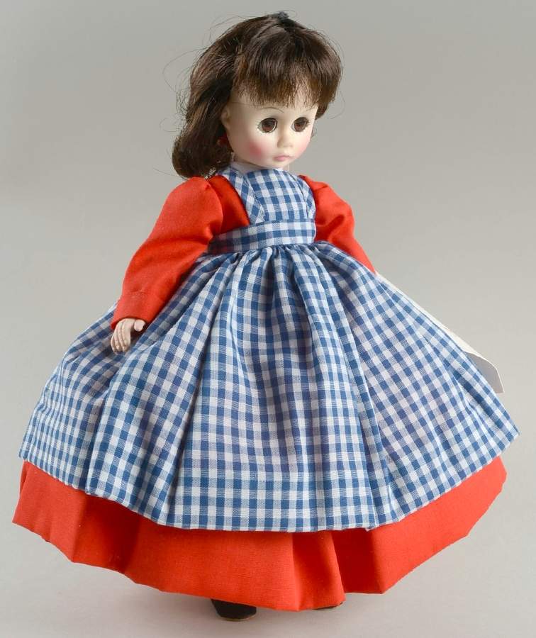 Little Women Jo - Blue Checkerd Apron - No Box by Madame Alexander-1