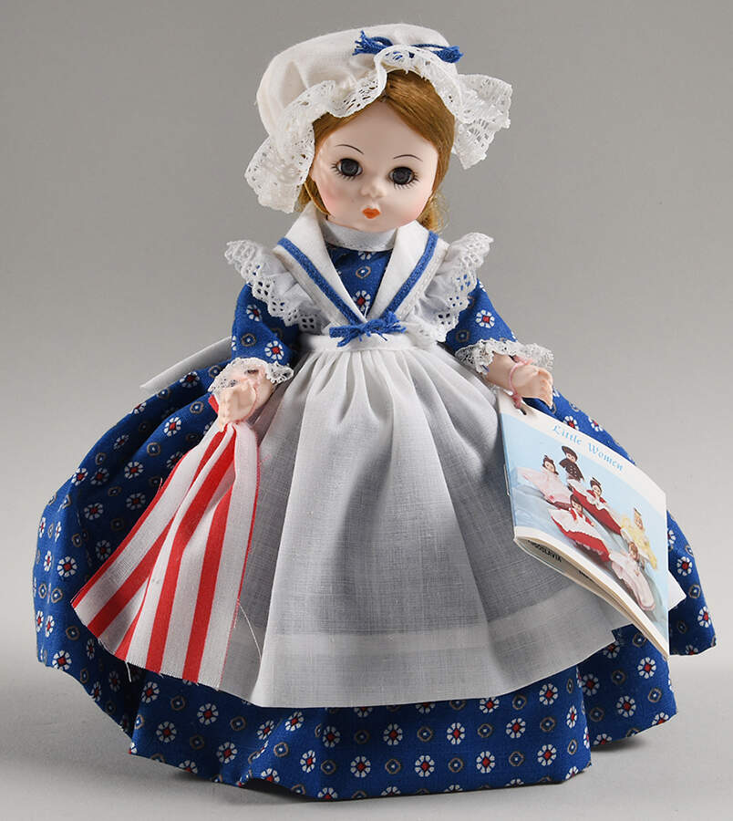Storybook-Doll Betsy Ross-Blue Dress White & Red Floral - Boxed by Madame Alexander-1