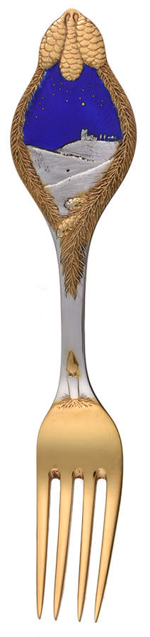 Christmas Fork Christmas Scenery - No Box by Anton Michelsen-1