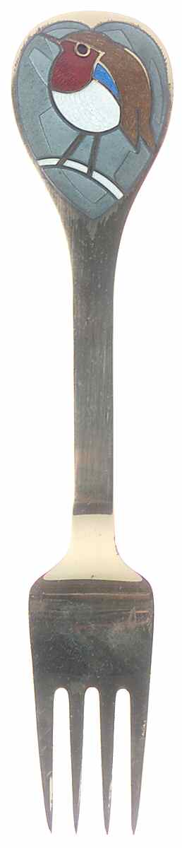 Christmas Fork Red Robin - Boxed by Anton Michelsen-1