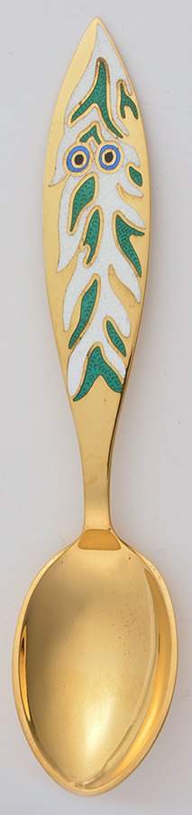 Christmas Spoon Mr Snowmans Christmas Tree - No Box by Anton Michelsen-1
