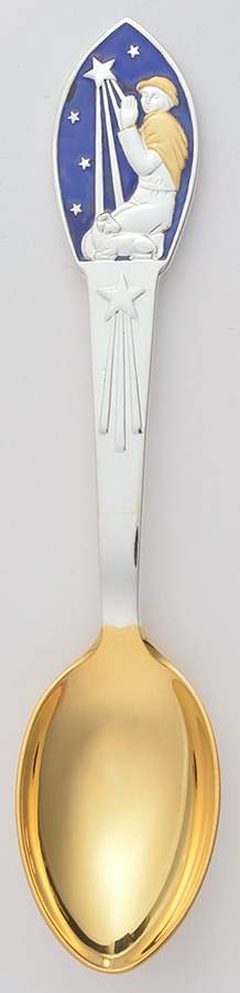 Christmas Spoon Kneeling Shepherd - Boxed by Anton Michelsen-1