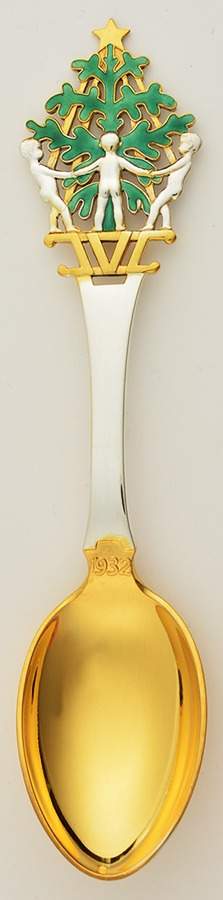 Christmas Spoon Children Around The Christmas Tree - Boxed by Anton Michelsen-1