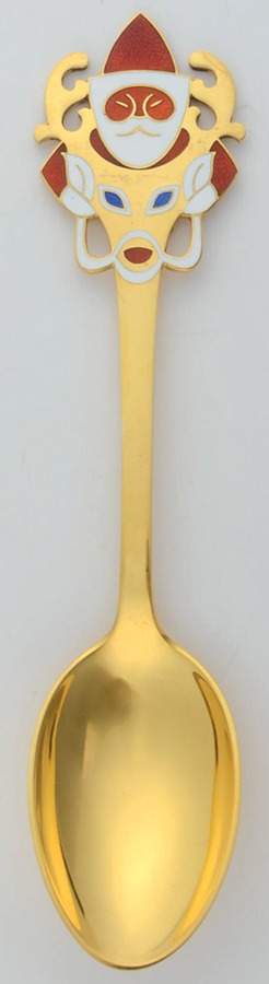 Christmas Spoon Santa And The Reindeer - No Box by Anton Michelsen-1