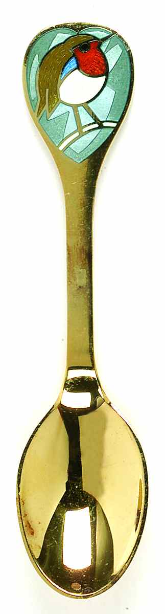 Christmas Spoon Red Robin - No Box by Anton Michelsen-1
