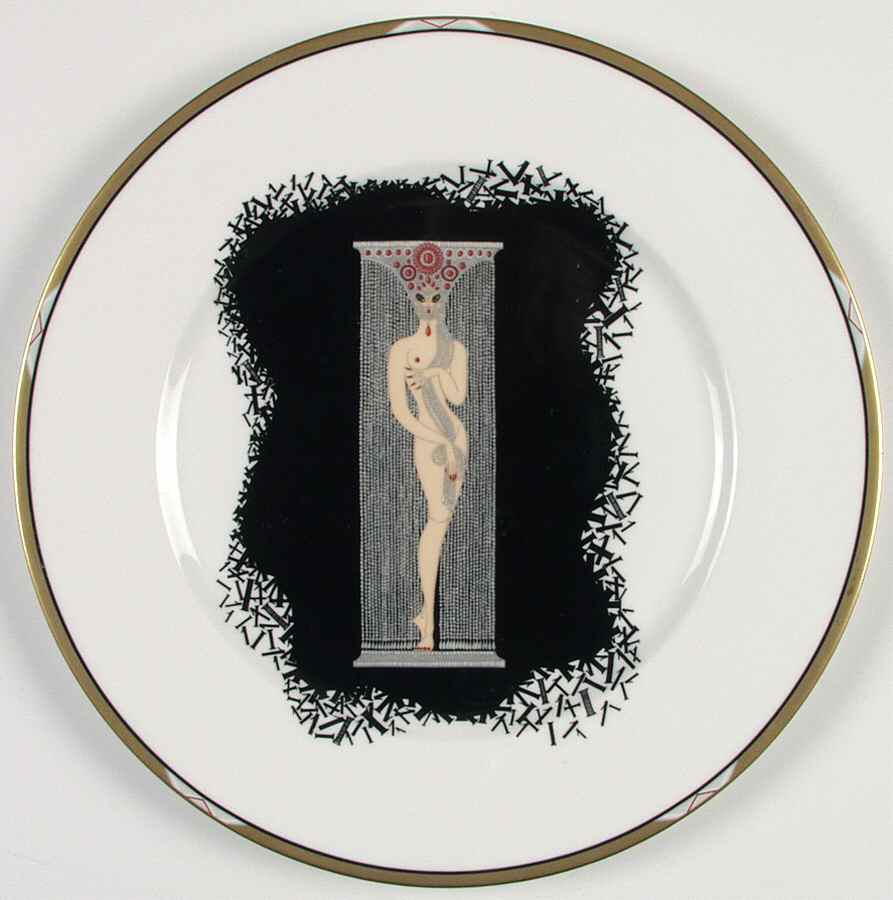 Erte' Plates The Numerals 1 - Boxed by Mikasa-1