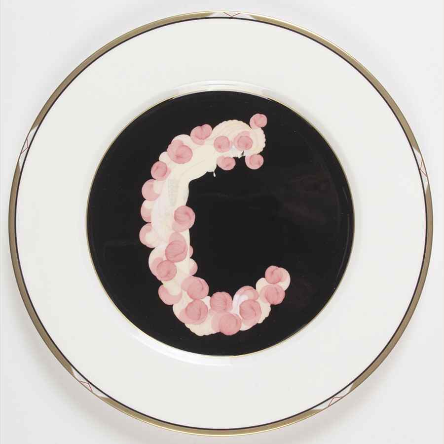 Erte' Plates The Alphabet C - Boxed by Mikasa-1