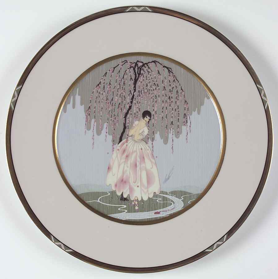 Erte' Plates Blossom Umbrella - Boxed by Mikasa-1
