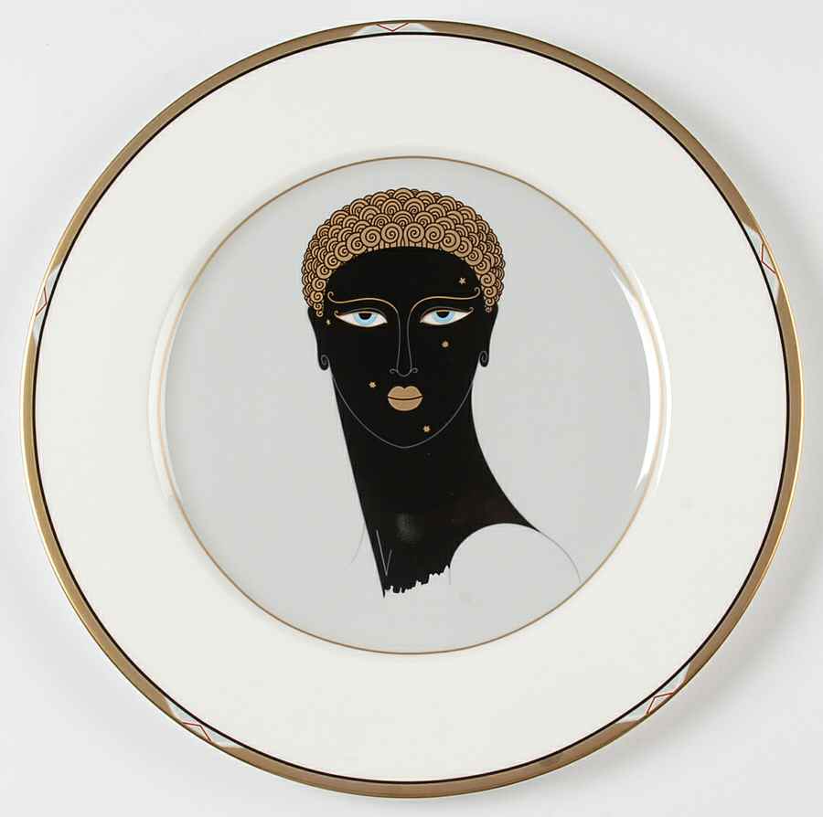 Erte' Plates Queen Of Sheba - Boxed by Mikasa-1