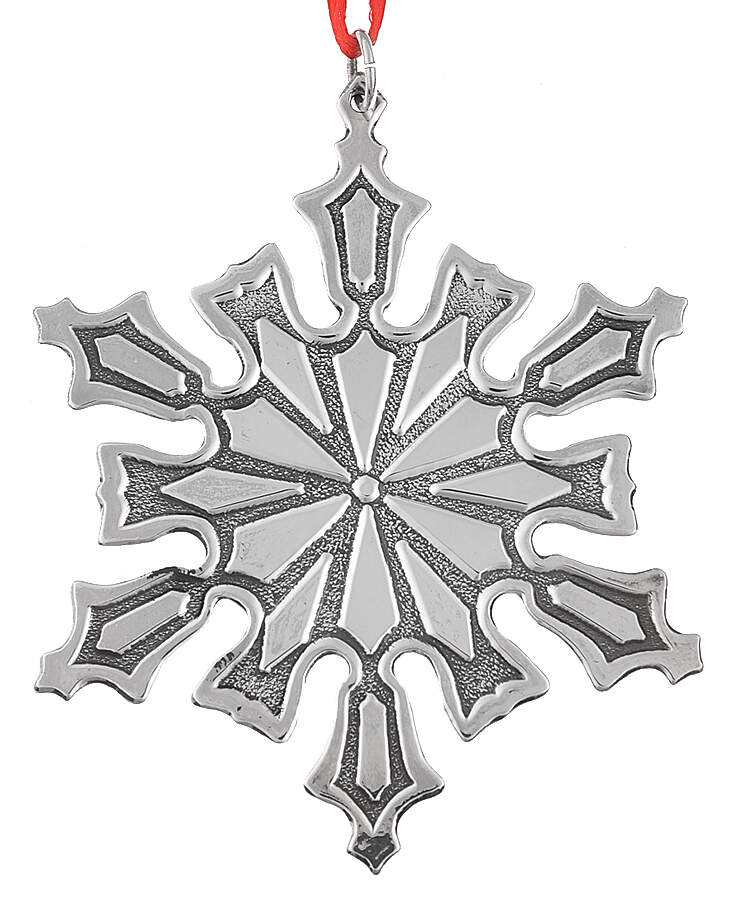 Snowflake-Sterling Silver 1977-Snowflake By Sondra Mayer - Boxed by Metropolitan Museum-1