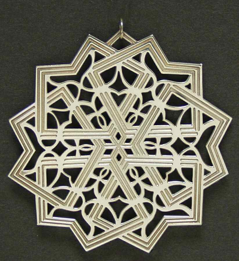 Snowflake-Sterling Silver 1992-Snowflake Baroque Lute - Boxed by Metropolitan Museum-1