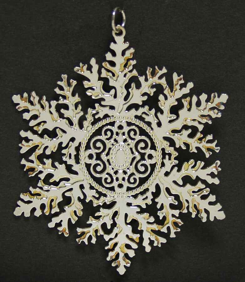Snowflake-Sterling Silver 1999-Snowflake Tiffany Chandelier - Boxed by Metropolitan Museum-1