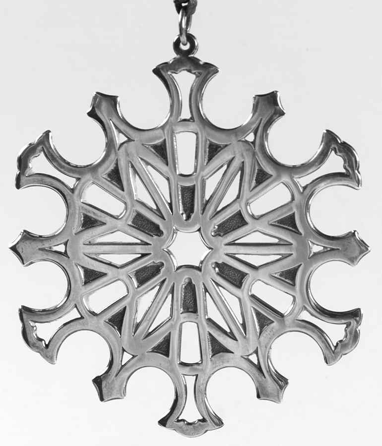 Snowflake-Sterling Silver 1978-Snowflake By Linae Frei - Boxed by Metropolitan Museum-1