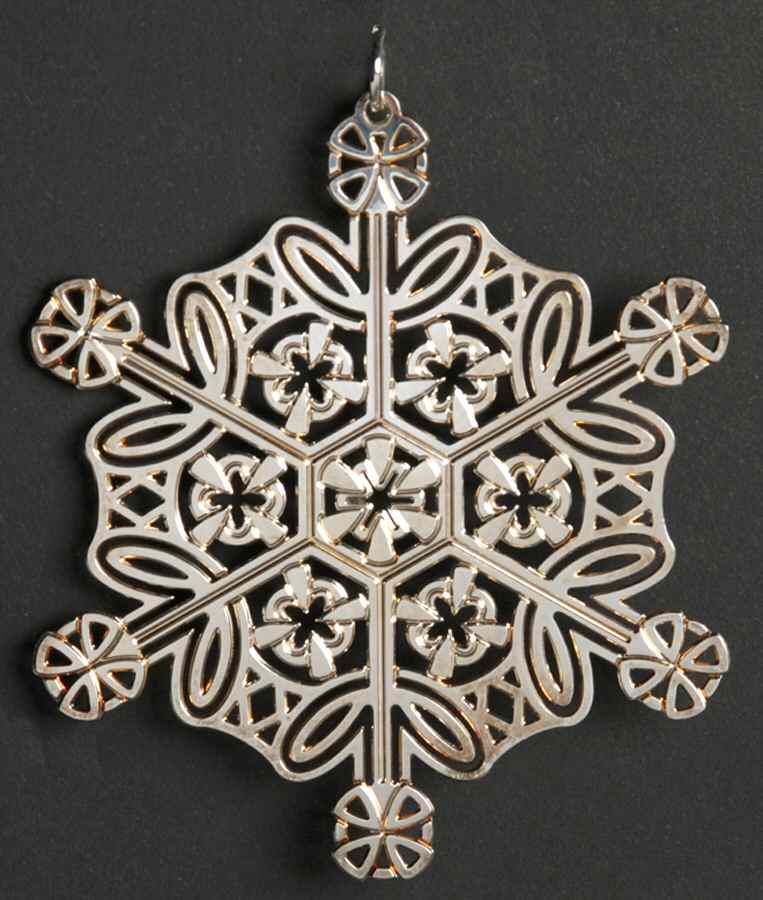 Snowflake-Sterling Silver 2004-Snowflake Embroidered Shoe - Boxed by Metropolitan Museum-1