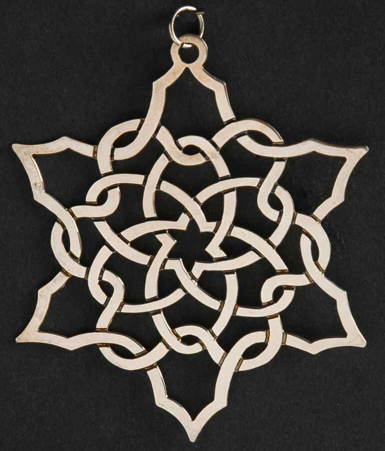 Snowflake-Sterling Silver 1993-Snowflake 16th Century Woodcut - No Box by Metropolitan Museum-1
