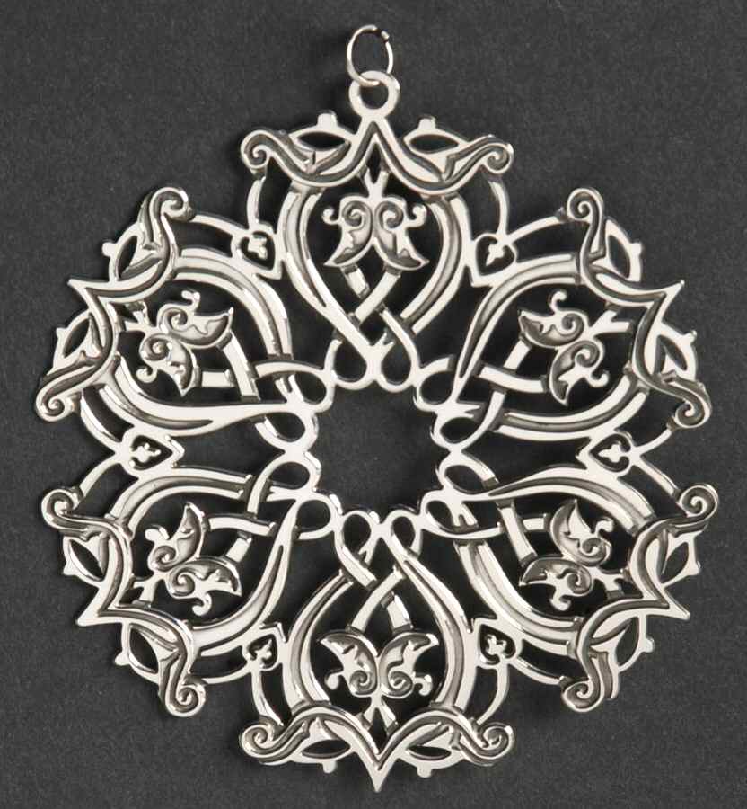 Snowflake-Sterling Silver 1994-Snowflake 18th C. Silk Coat - Boxed by Metropolitan Museum-1