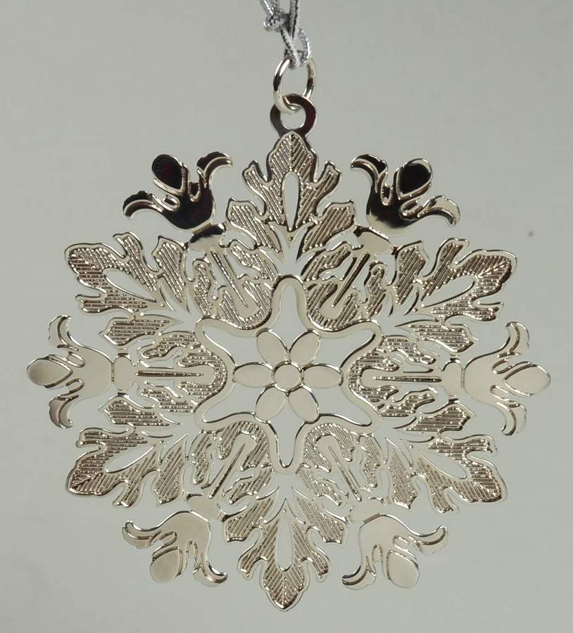 Snowflake-Sterling Silver 2009-Snowflake 19th C. Textile - Boxed by Metropolitan Museum-1