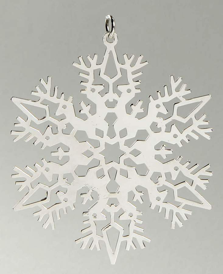 Snowflake-Sterling Silver 1979-Snowflake By Lance Hidy - Boxed by Metropolitan Museum-1