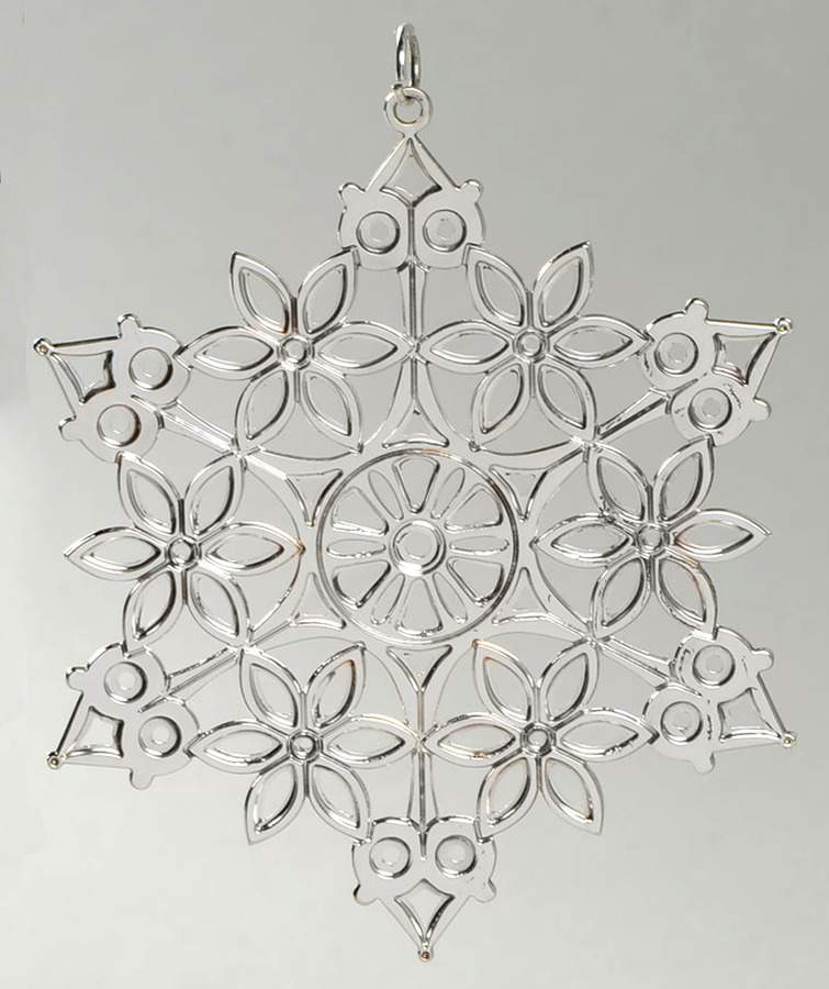 Snowflake-Sterling Silver 1996-Snowflake 1863 Book Illustration - No Box by Metropolitan Museum-1