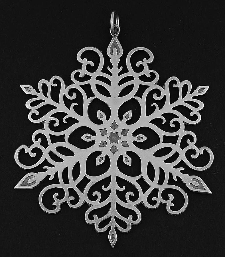 Snowflake-Silverplate 1976-Snowflake - Boxed by Metropolitan Museum-1