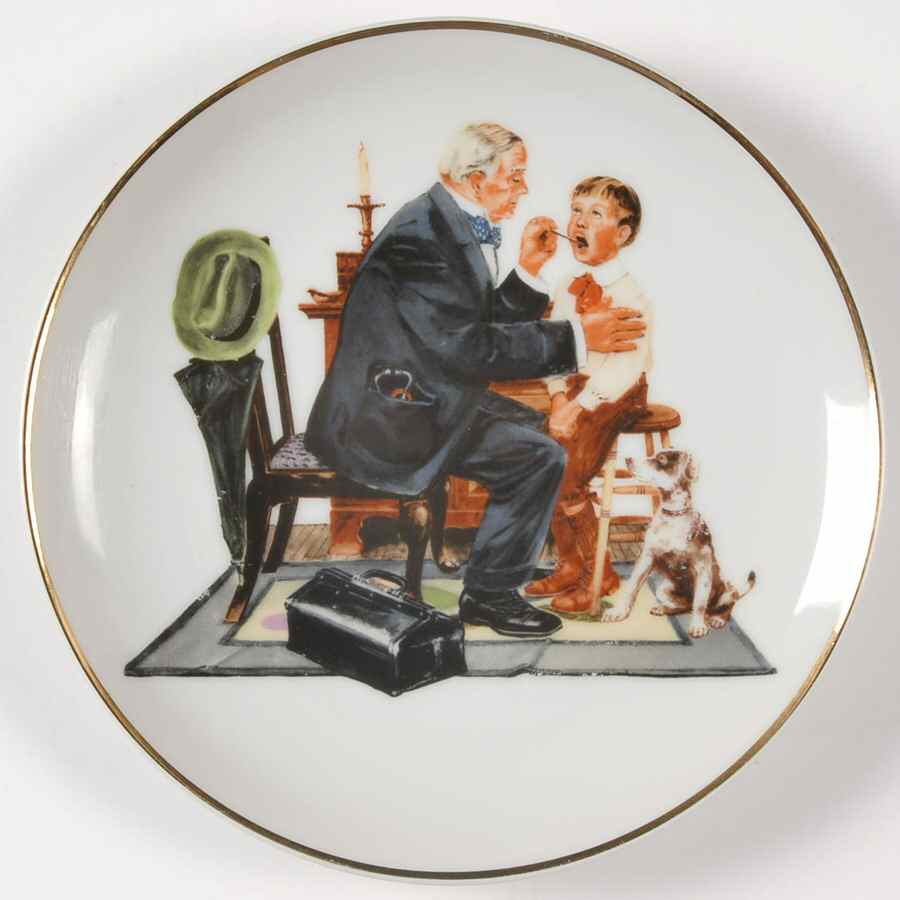Museum Collections Plate-Rockwell The Country Doctor - Boxed by Museum Collections-1