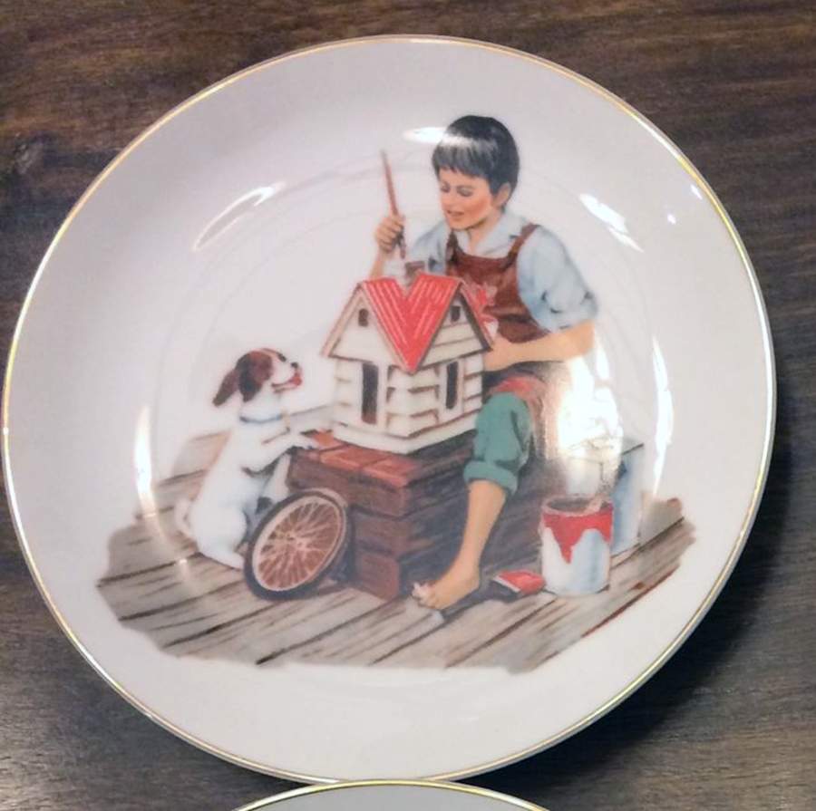 Museum Collections Plate-Rockwell A Dollhouse For Sis - Boxed by Museum Collections-1