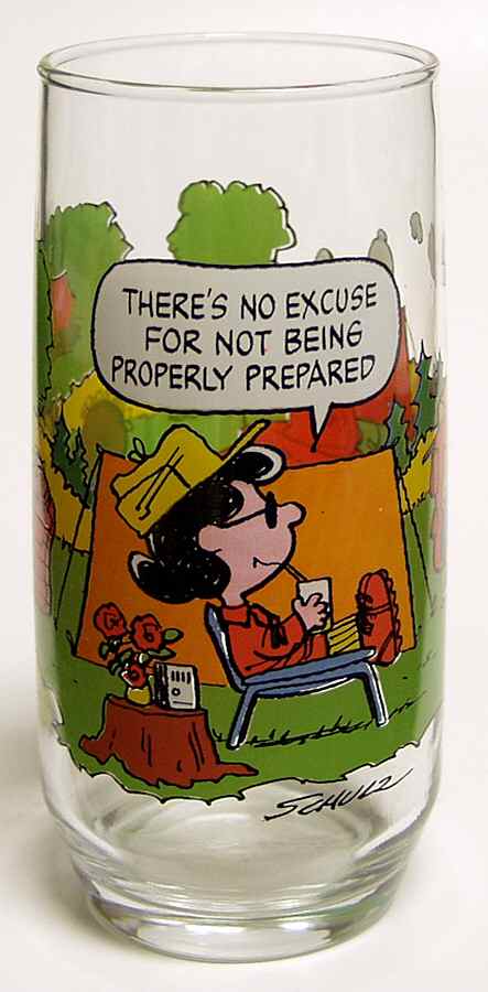 Camp Snoopy-Glassware There's No Excuse  - No Box by McDonalds-1