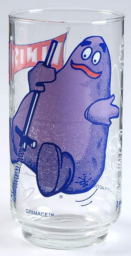 Action Series-Glassware Grimace - No Box by McDonalds-1