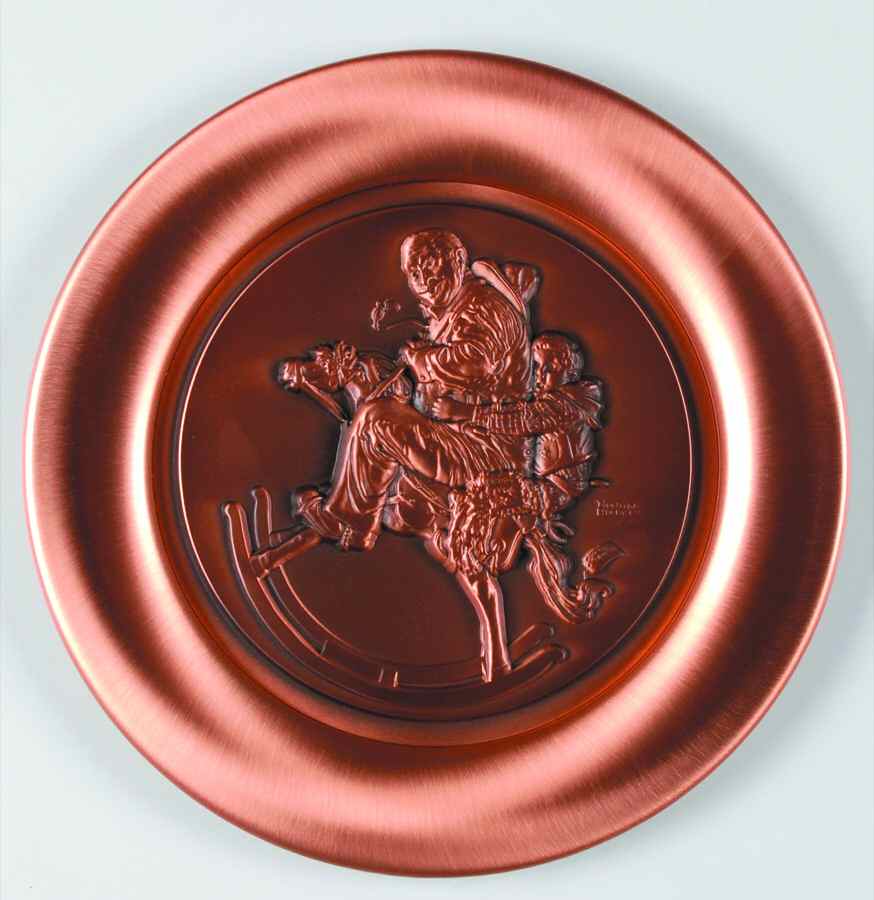 Rockwell Christmas Copper Christmas Gift - With Box by Metal Arts-1