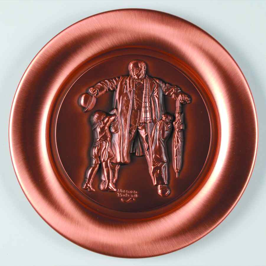 Rockwell Christmas Copper The Big Moment - Boxed by Metal Arts-1