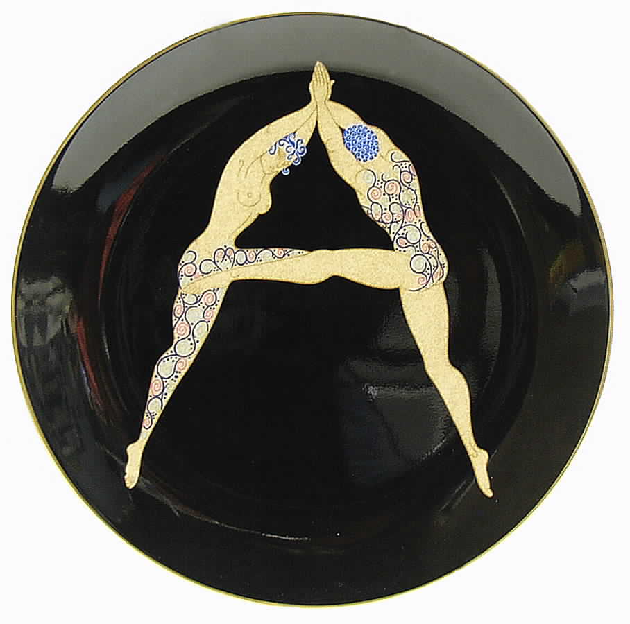 Erte' Collectible Giftware The Alphabet A - No Box by Mikasa-1